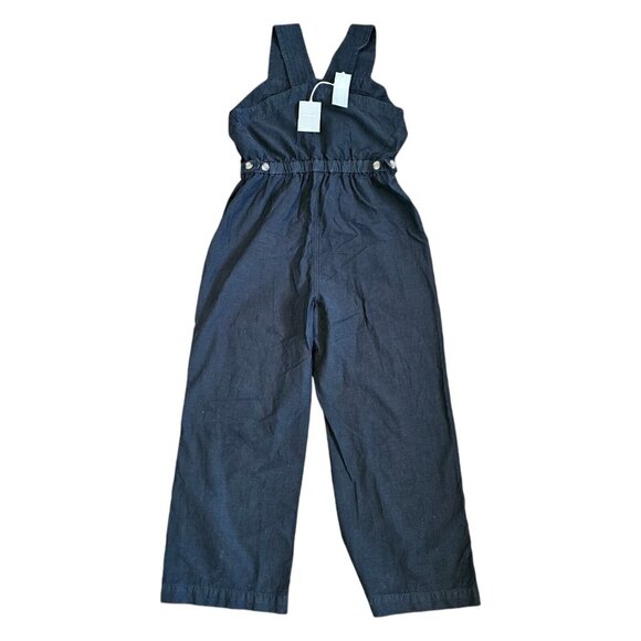 Everlane Black The Fatigue Apron Jumpsuit Size 16 Baggy Relaxed‎ Fit NWT Organic - Picture 3 of 11
